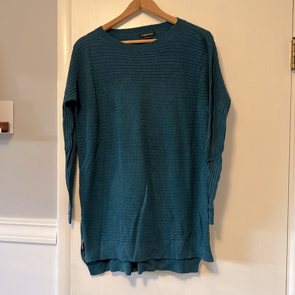 Trouvé sweater with side hip zippers on both sides